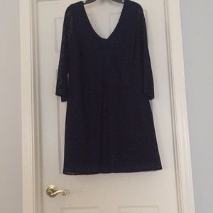 Lilly Pulitzer navy lace dress